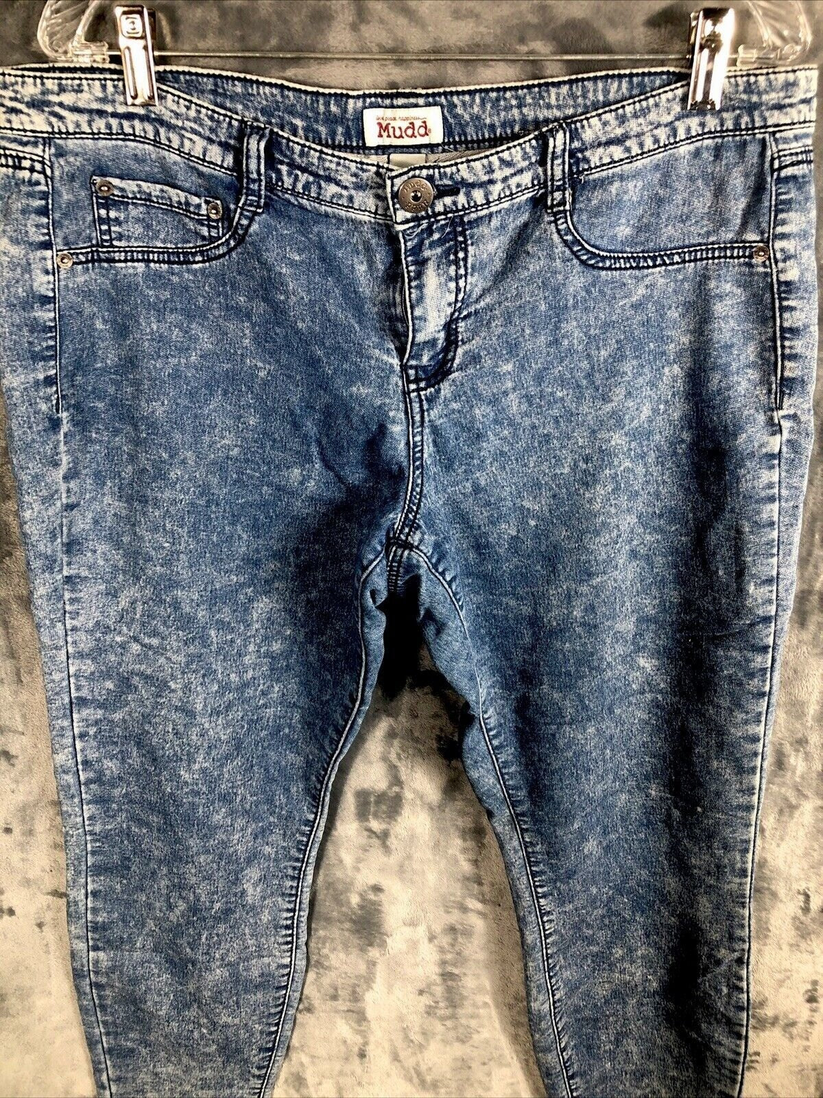 Vintage Mudd Womans Jeans Acid Wash Denim Pants Size 14