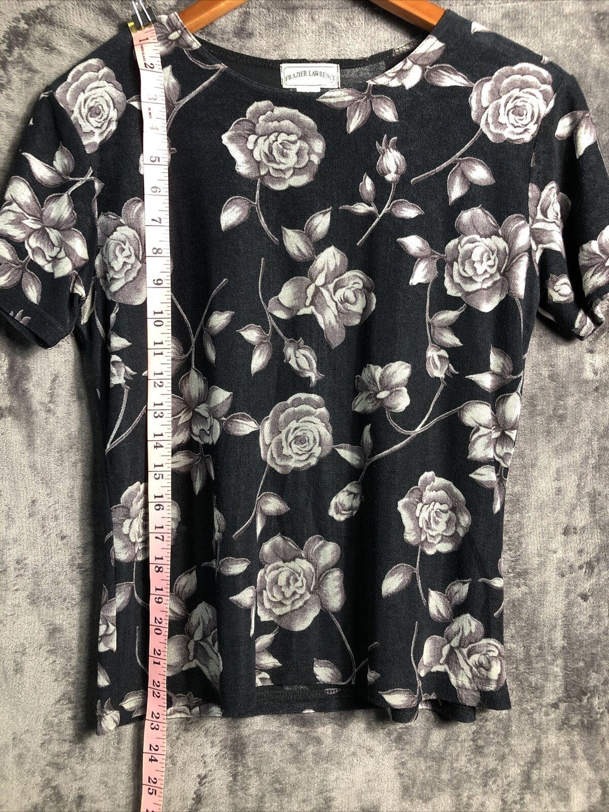 Frazier Lawrence Purple Gray Floral Women’s Size Large