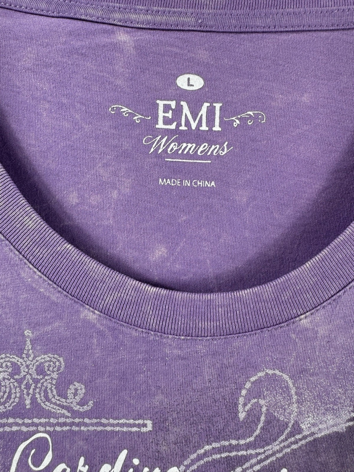 Womens North Carolina Aquarium Graphic Tee Purple By EMI Size L