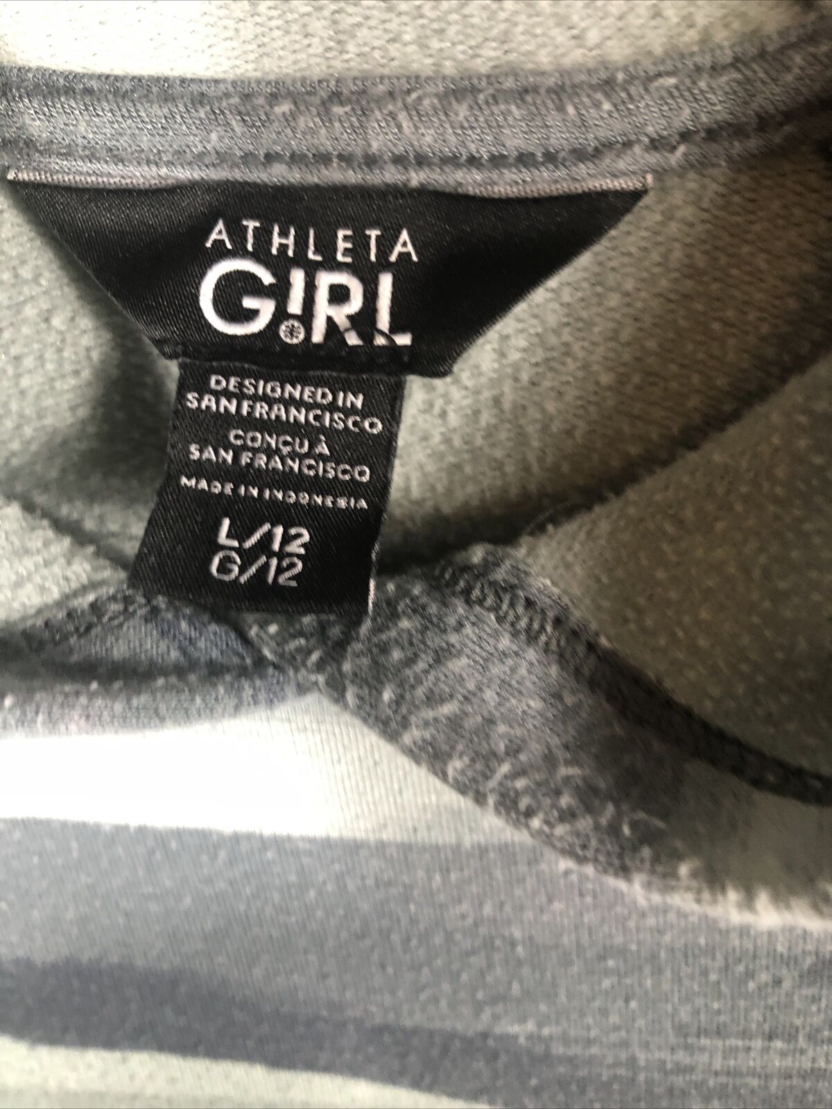 Athlete Girl Camo Hoodie Size 12 Large Shirt