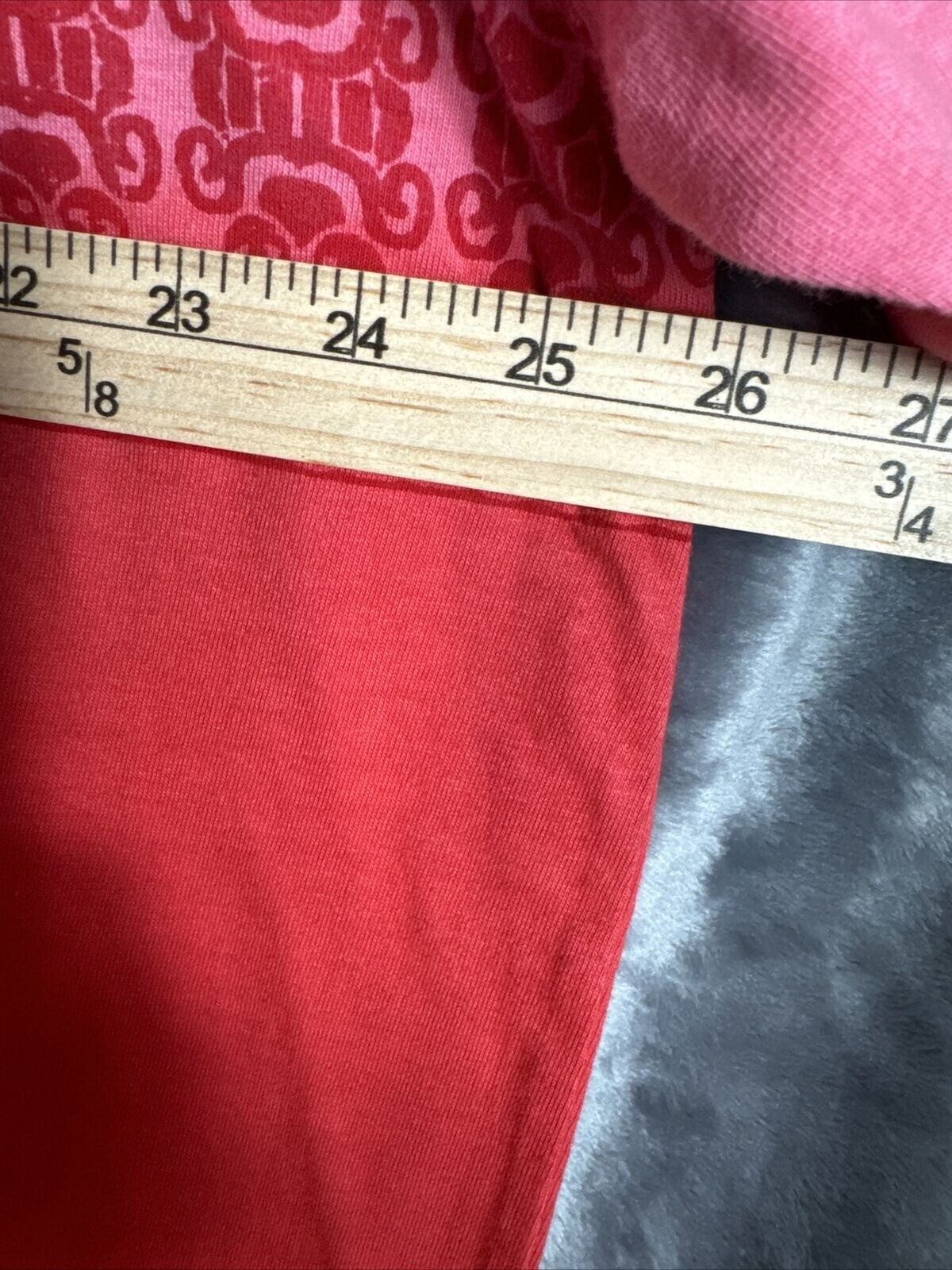 Spike Sports XL Pink & Red Ombré T-Shirt With Tribal Print Design Unisex