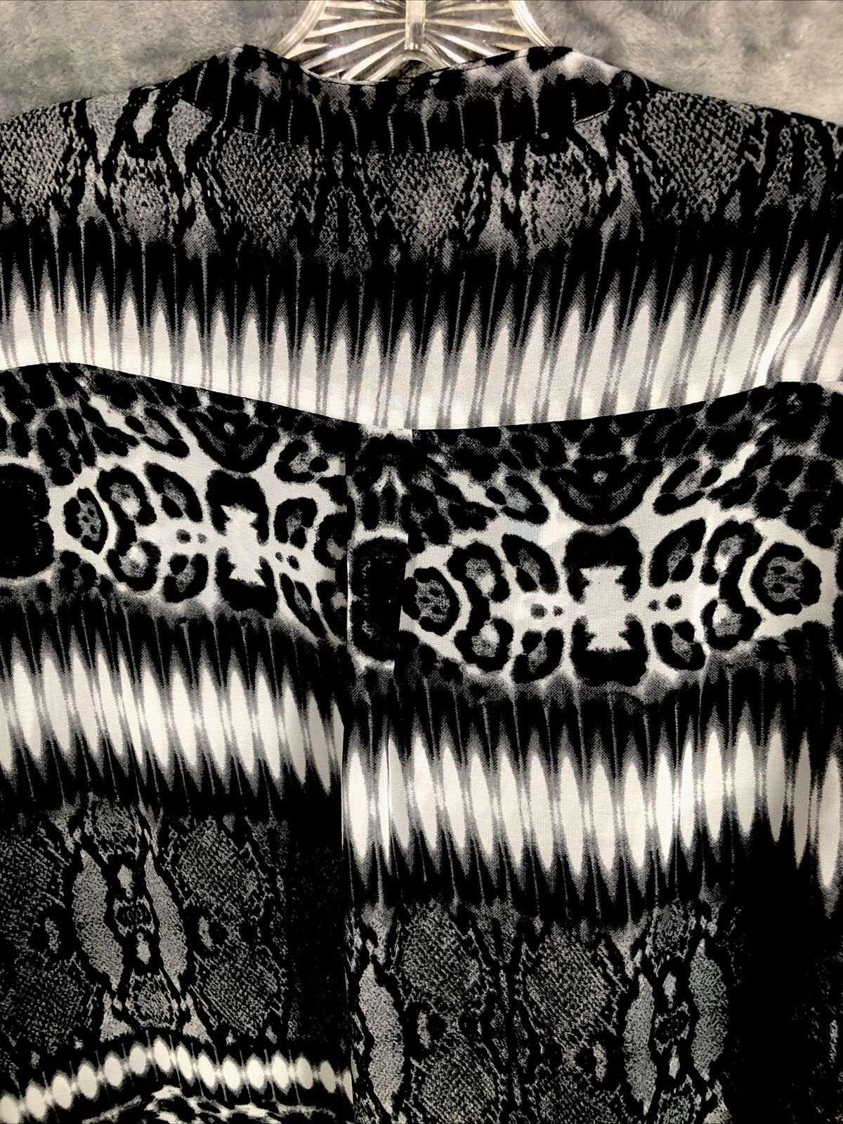 Antilim Femme Women’s Blouse Black & White Top X Large