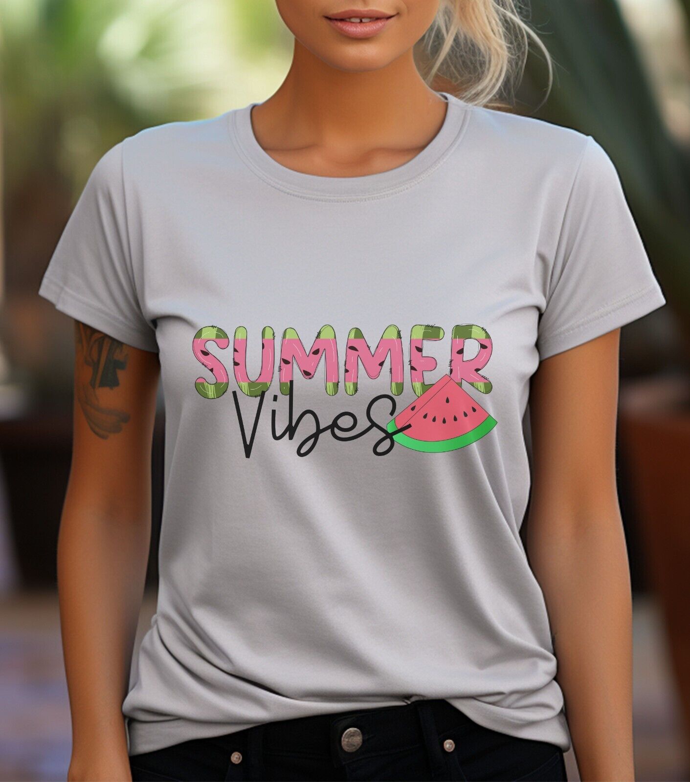 Summer Beach Vibes Women T-Shirt Holiday USA Cool Party Funny New Gift Tee S-3XL