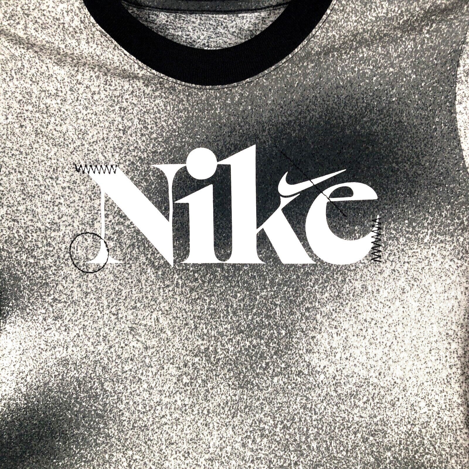 Nike Kids Black & White Short Sleeve Graphic Tee