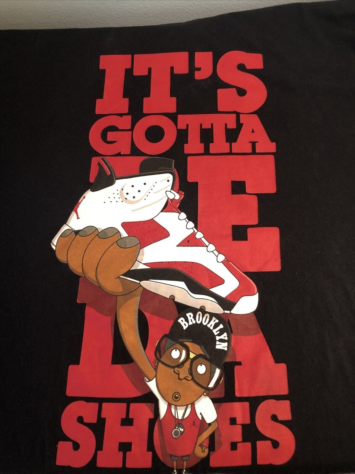 Michael Jordan Brooklyn Men's T-Shirt Unisex Large Black Graphic Tee