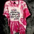 Women’s T Shirt Funny Swears Like A Sailor Pink Shirt Size Adult Extra Large