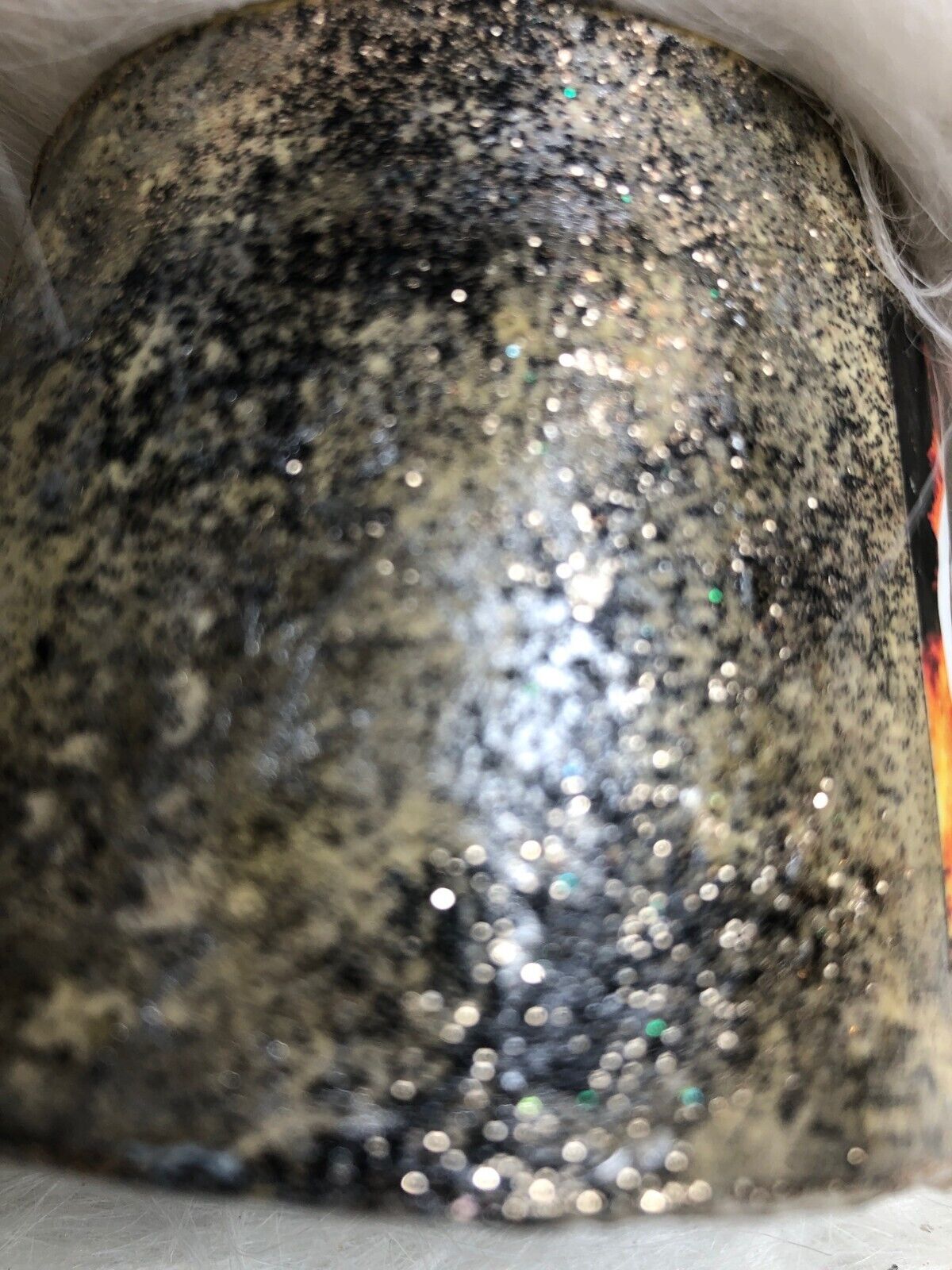 Blazing Bonfire Glitter Candle Hand Poured 7-9 Hours Burn Vegan All Natural Biod