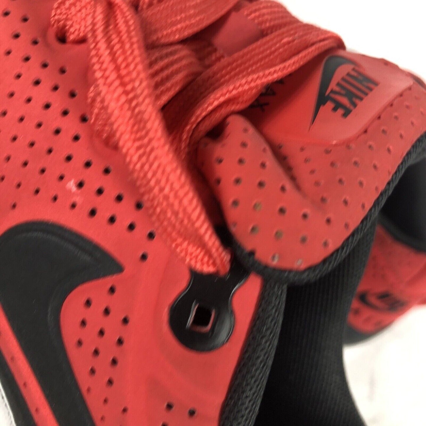 Nike Air Max Shoes Red & Black Perforated Sneakers