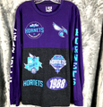 Charlotte Hornets Shirt Woman's Size Large Long Sleeve