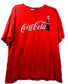 Vintage Coca-Cola Red T-Shirt Large 100% Cotton Preshrunk Made In Haiti
