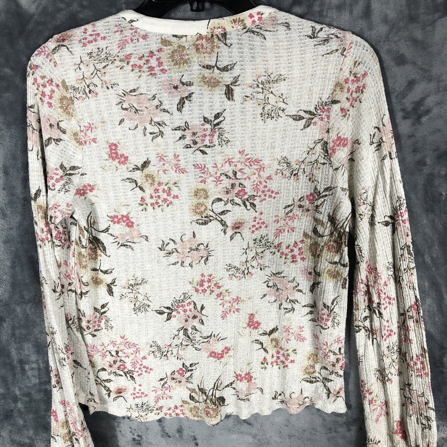 Lucky Brand Women’s Floral Shirt Pearl Buttons Size Small P