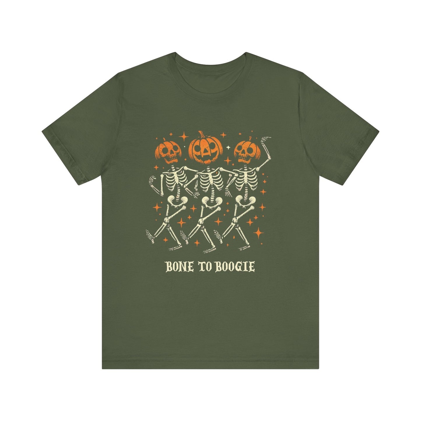 Womens Halloween T Shirt Pumpkin Skeleton Tee Spooky Season Fall Spooky Shirt 