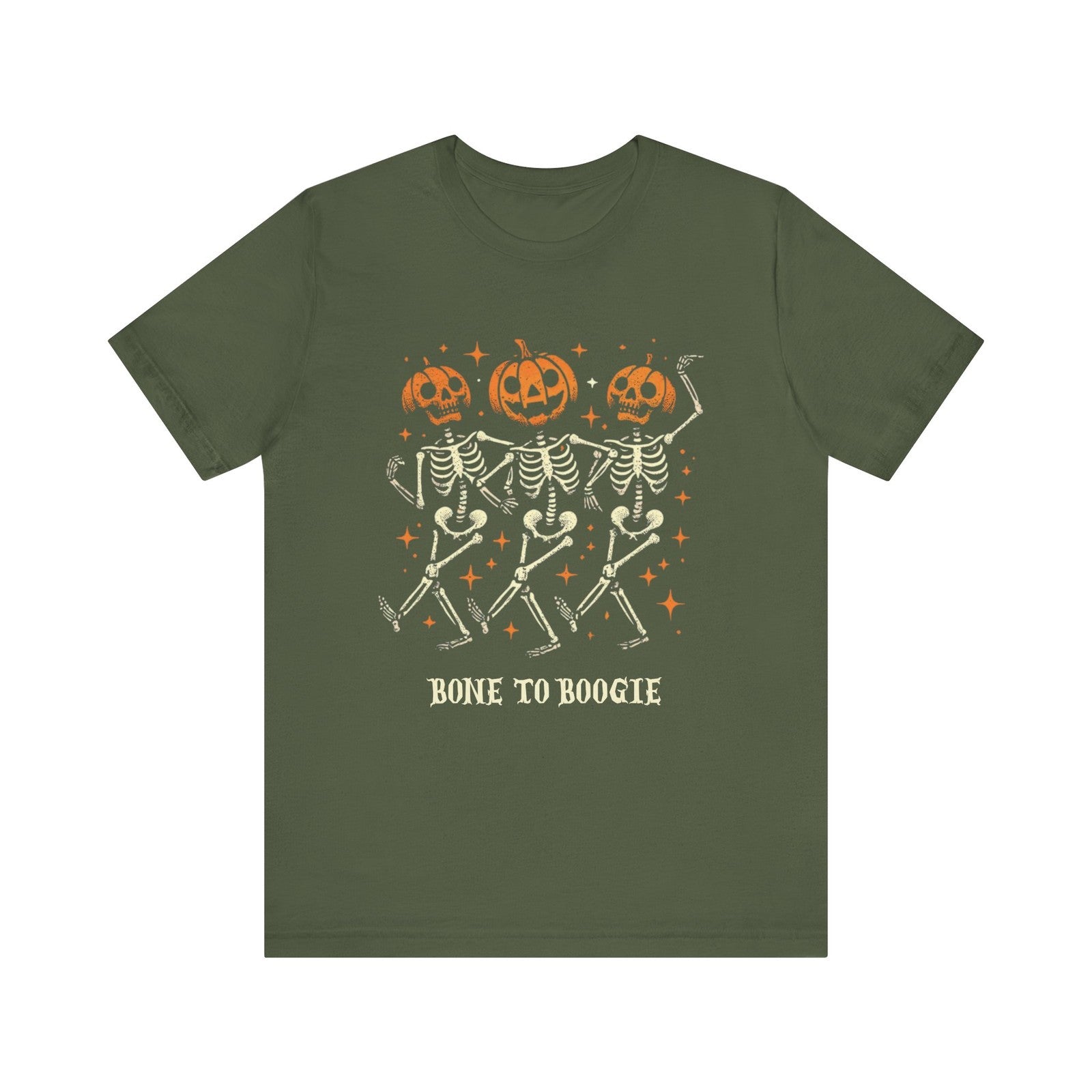 Womens Halloween T Shirt Pumpkin Skeleton Tee Spooky Season Fall Spooky Shirt 