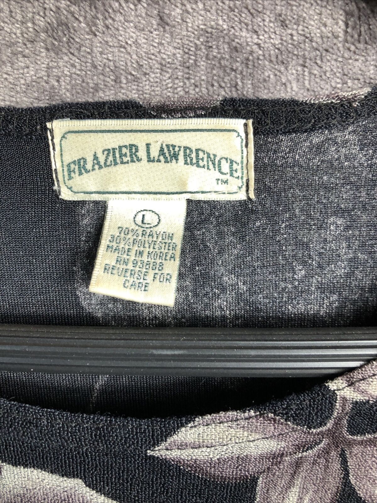Frazier Lawrence Purple Gray Floral Women’s Size Large