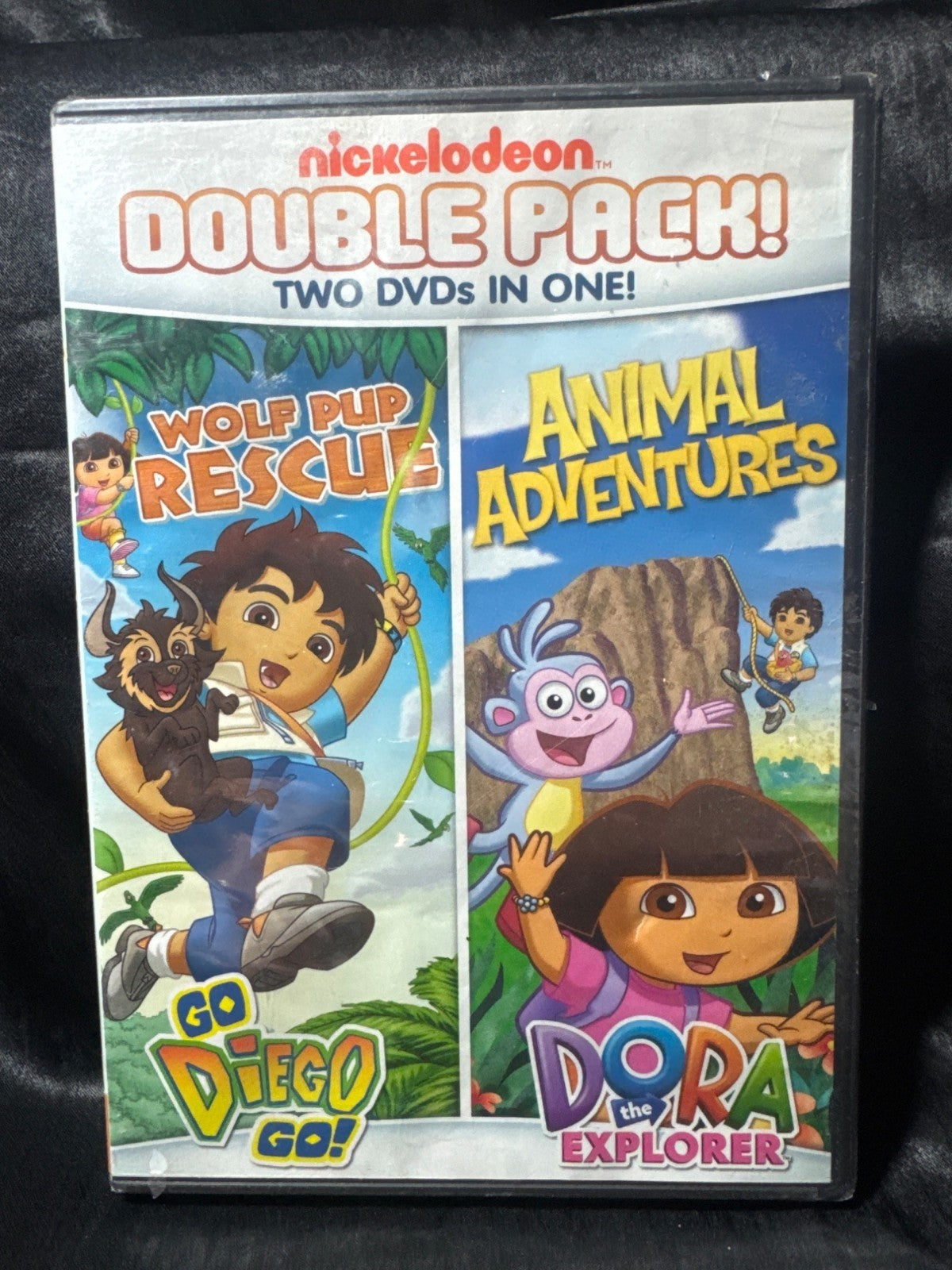 New Sealed Nickelodeon Double Pack DVD Wolf Pup Rescue & Dora Animal Adventures
