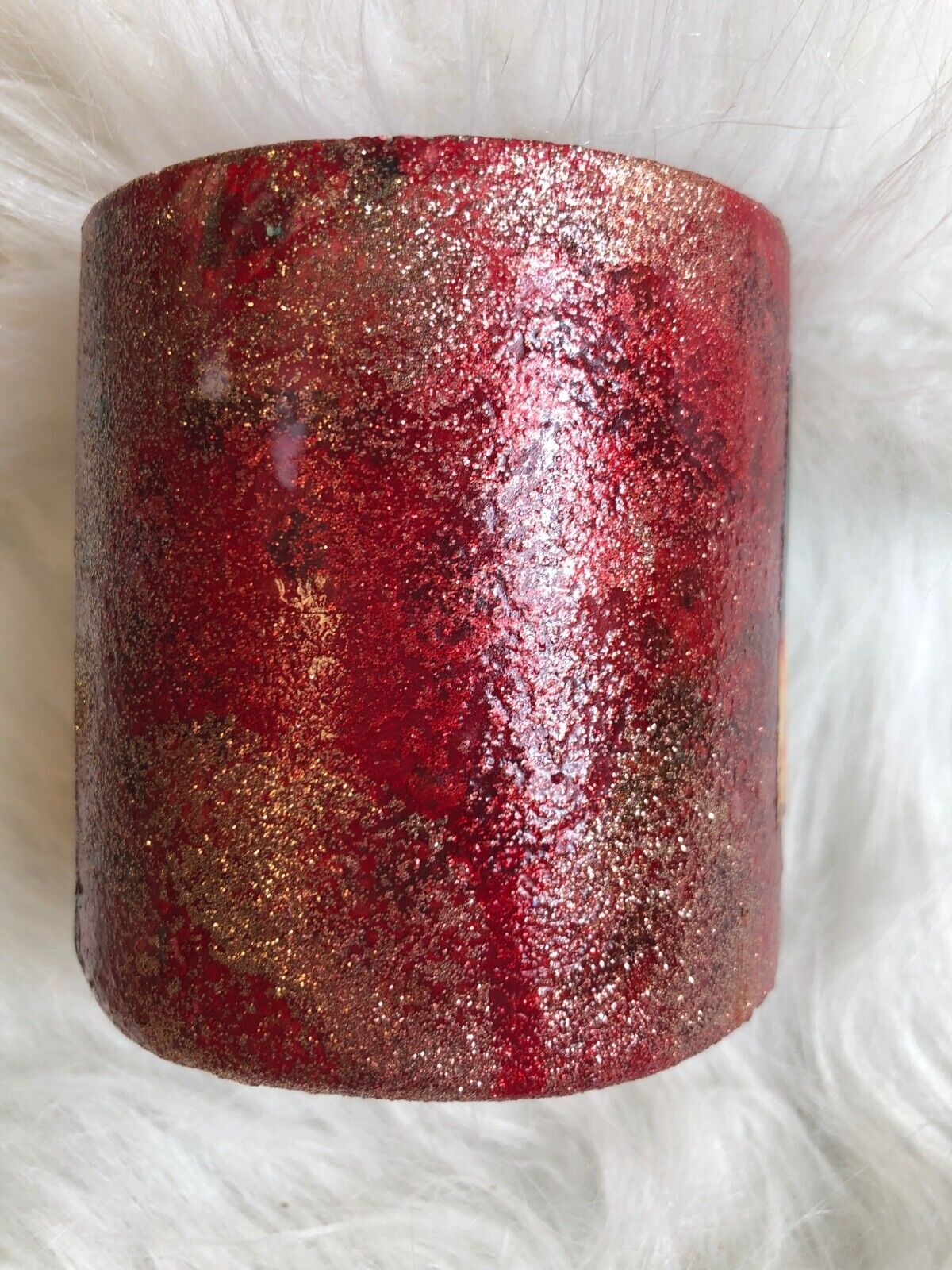 Blazing Bonfire Glitter Candle Sheer Elegance Candle Co. Hand Poured Coconut & S