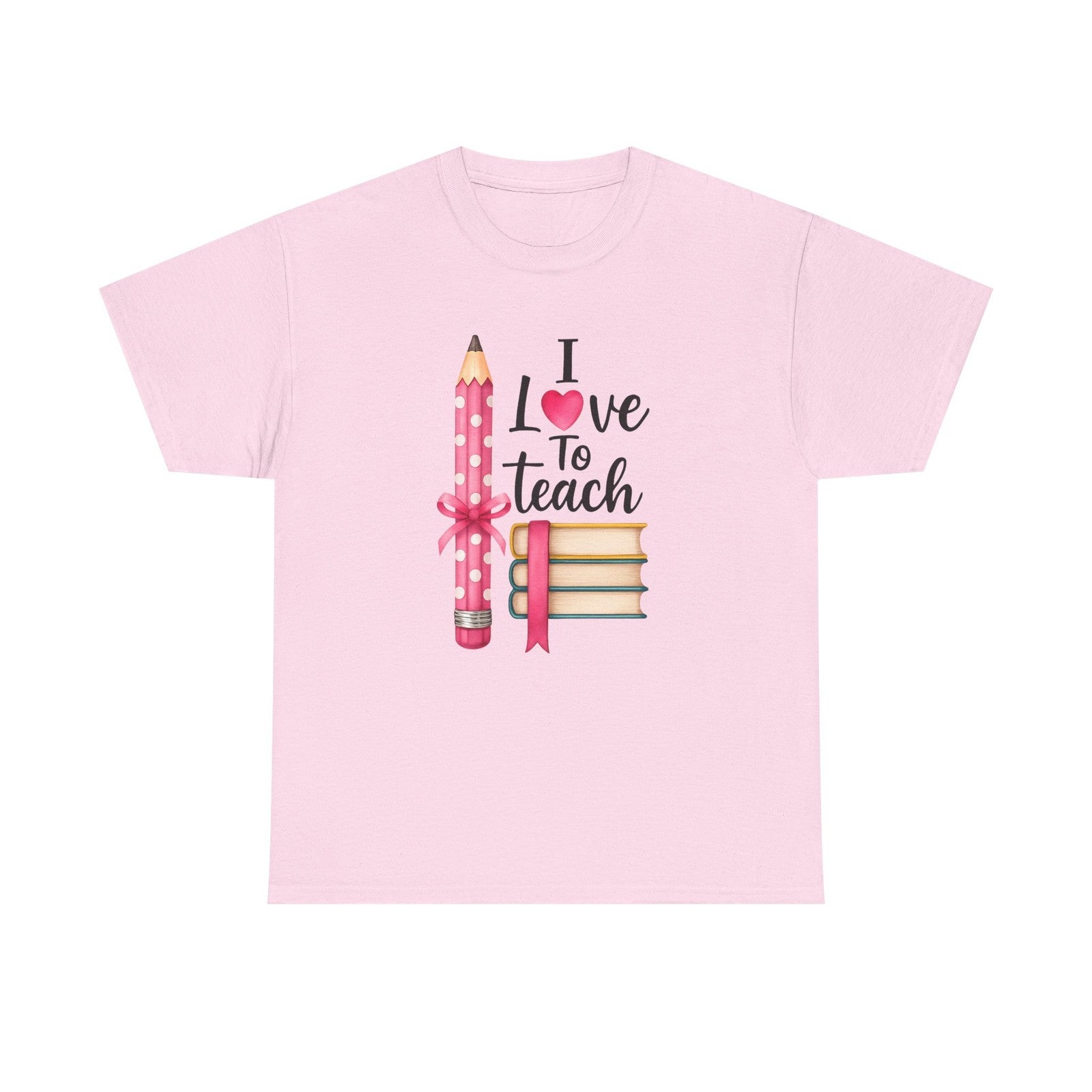 Womens T Shirt I Love to Teach Shirt Teacher Life Tee Inspirational School Top