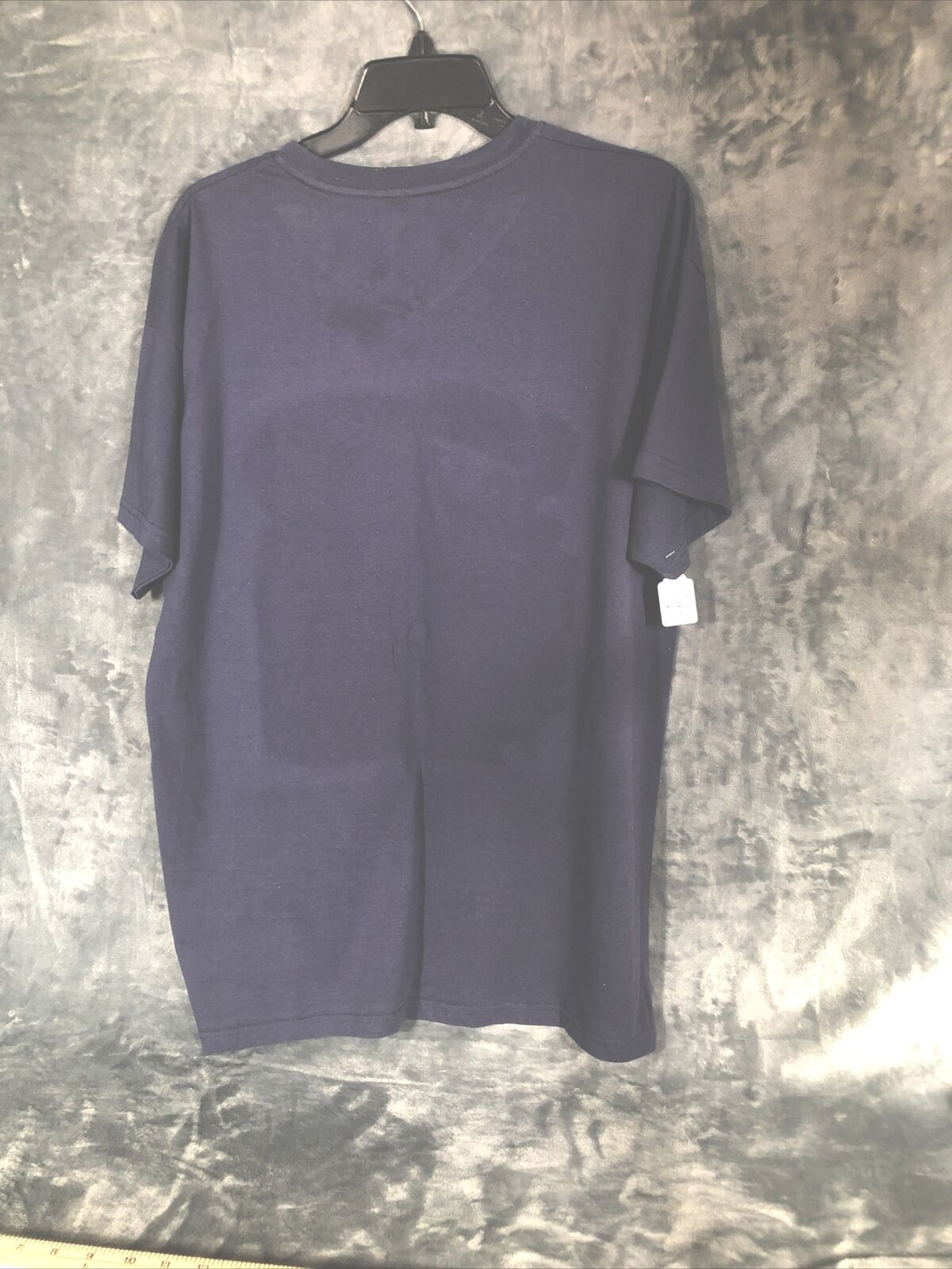 Men’s Biker T-Shirt Blue Old Bikes And Good Whiskey Size Extra Large