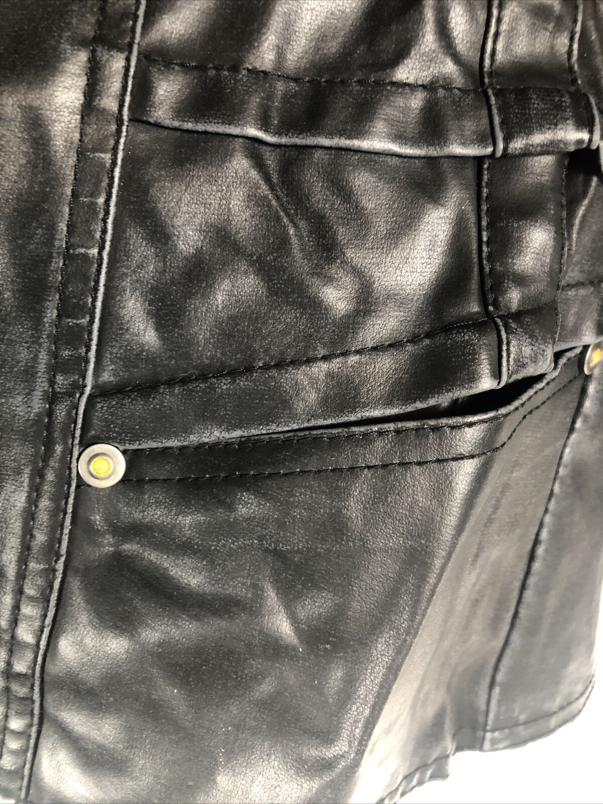 Biker Woman’s Leather Jacket Black Casual Fitted Trendy Stylish