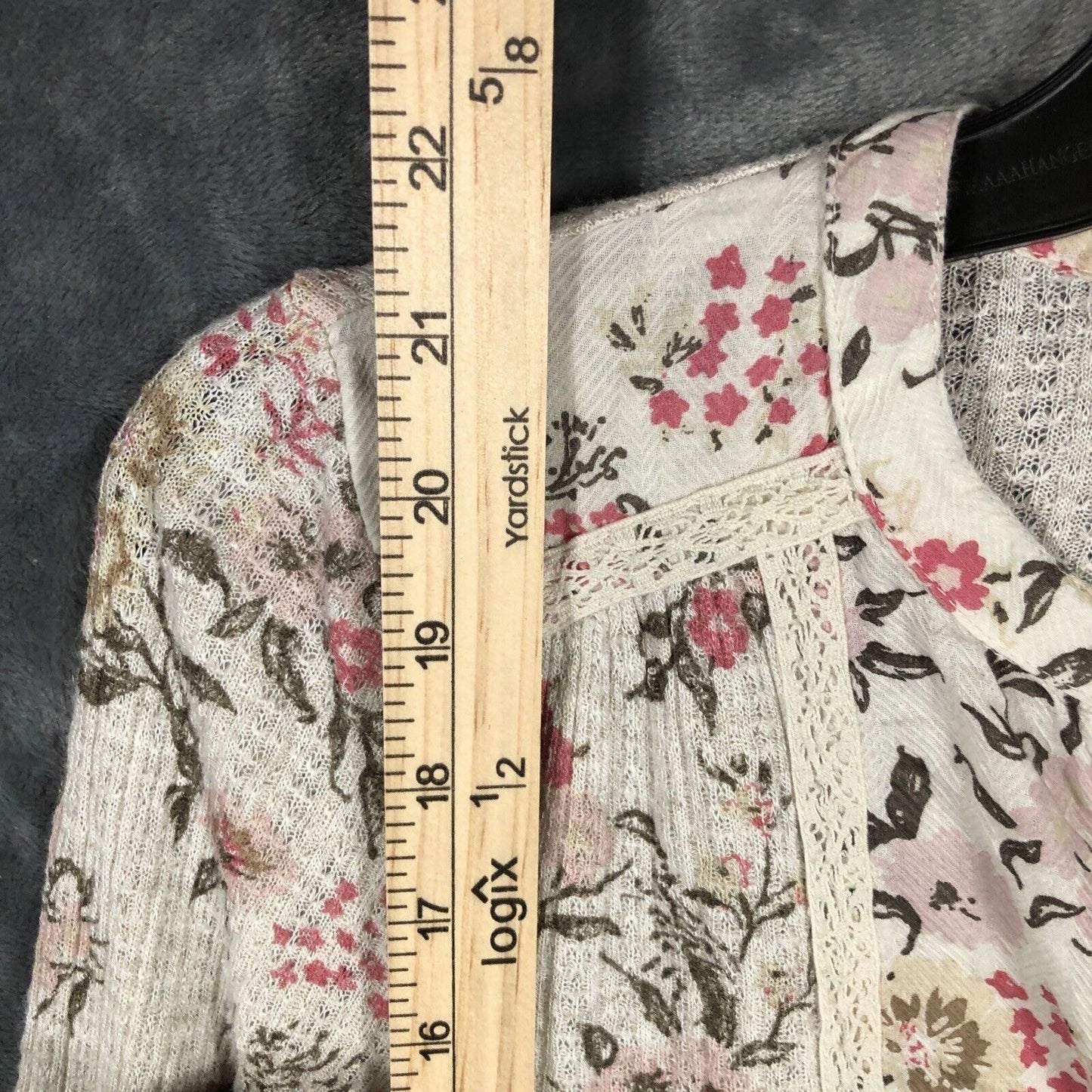 Lucky Brand Women’s Floral Shirt Pearl Buttons Size Small P