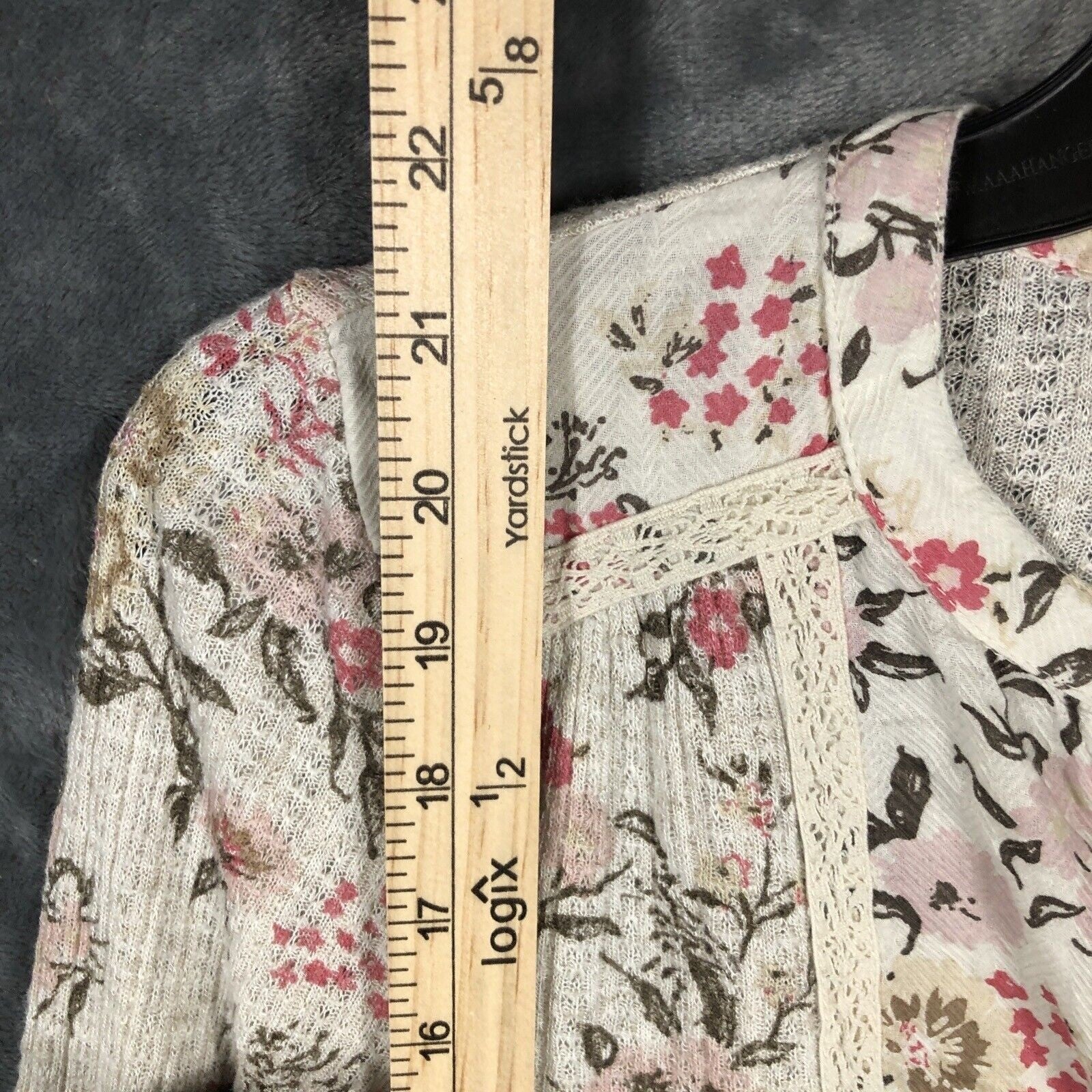 Lucky Brand Women’s Floral Shirt Pearl Buttons Size Small P