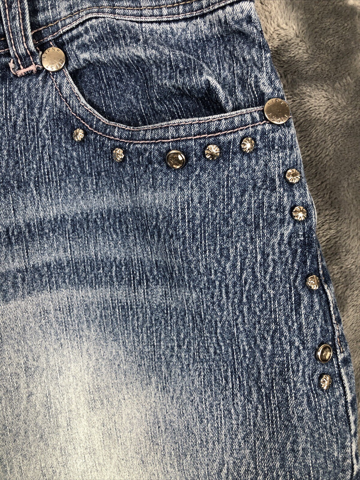 Lipsy Women's Stretch Jeans Size16 Sparkle Detail