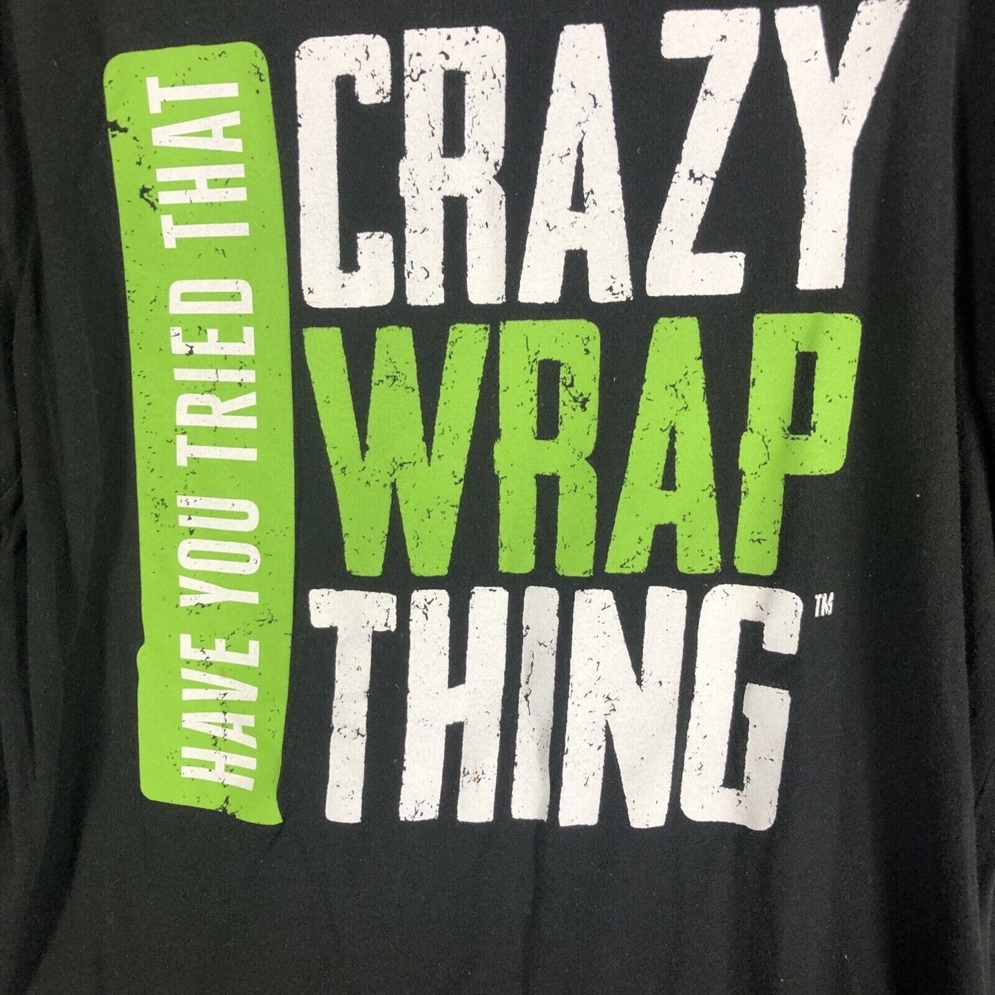 It Works Crazy Wrap Women’s T-Shirt Black Size Large It Works