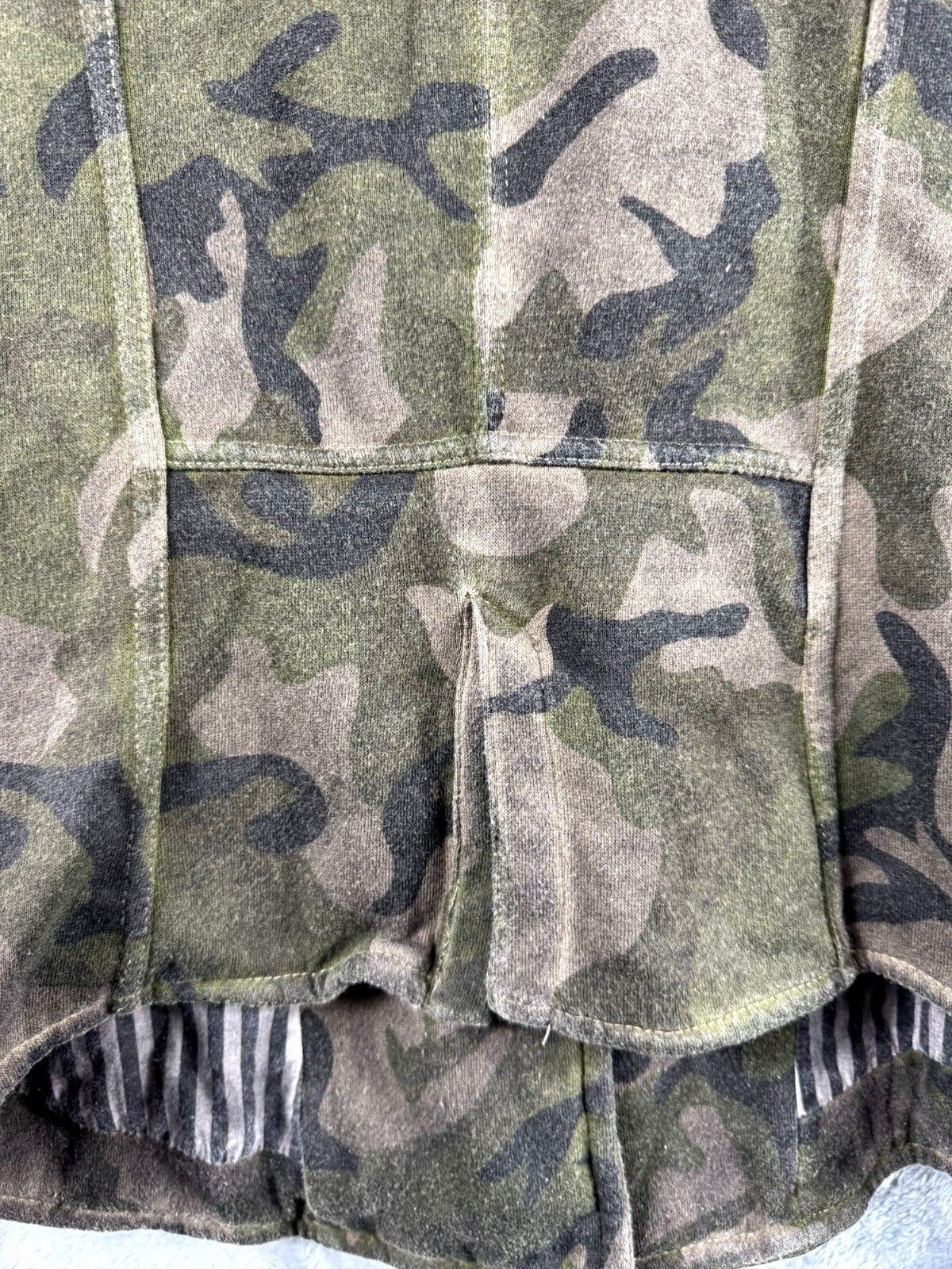 Hurley Womens Camo Blazer Jacket With Striped Lining Size S