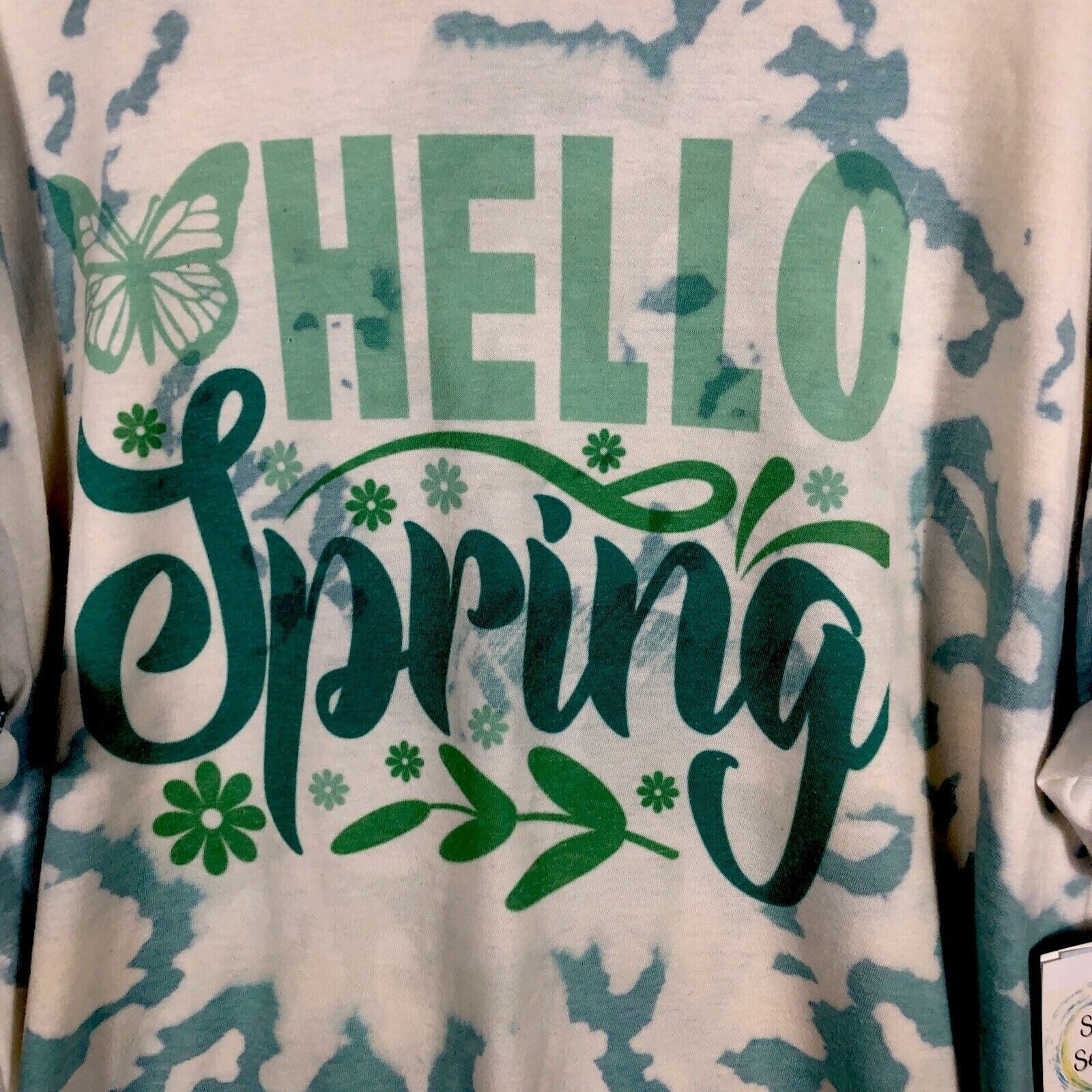Glidan Womens Shirt Hello Spring Size Extra Large T Shirt