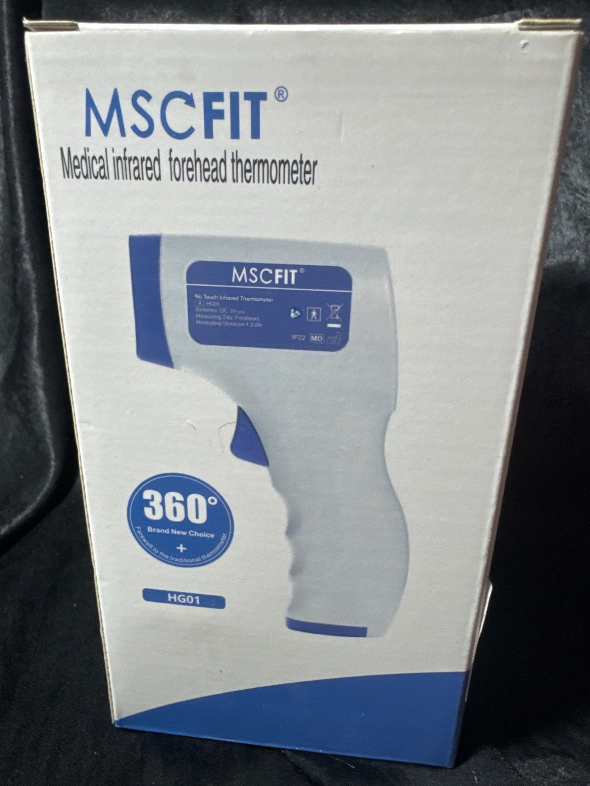 MSCfit Medical Infrared Forehead Thermometer HG01 Non-Contact 360°