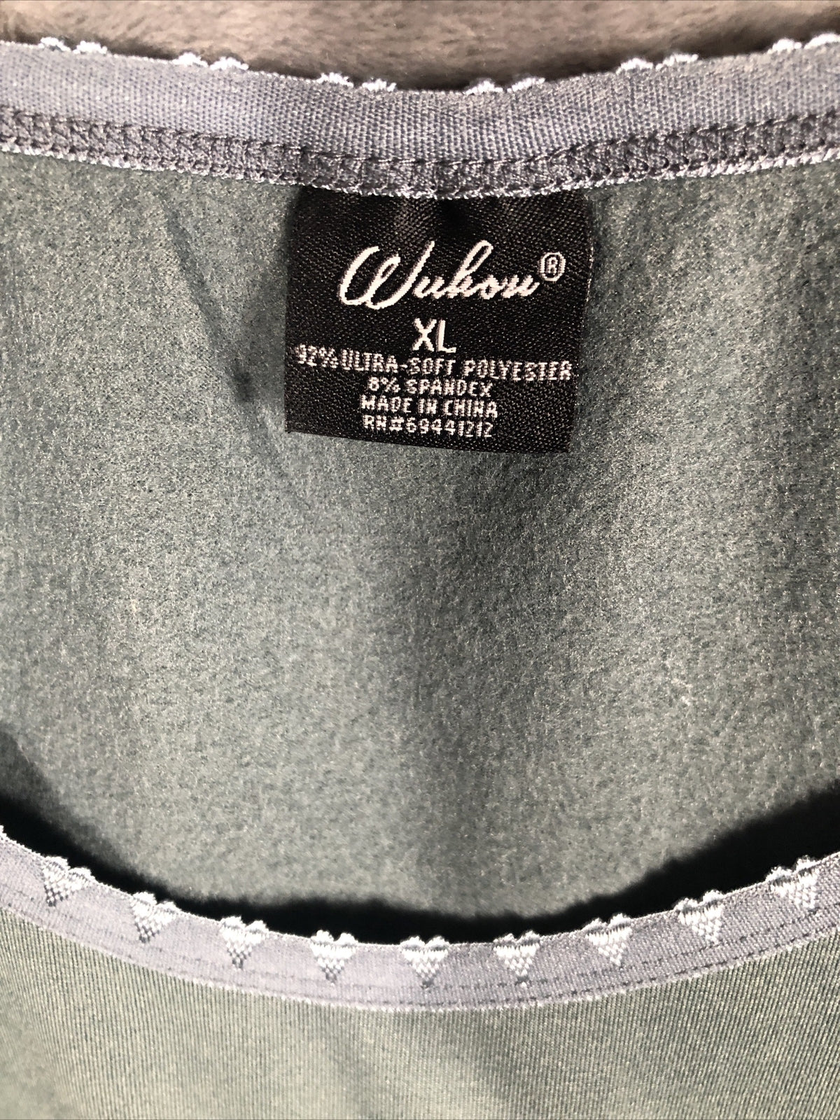 Wuboru Shirt Women’s Green Pull Over Long Sleeve Adult Size Extra Large