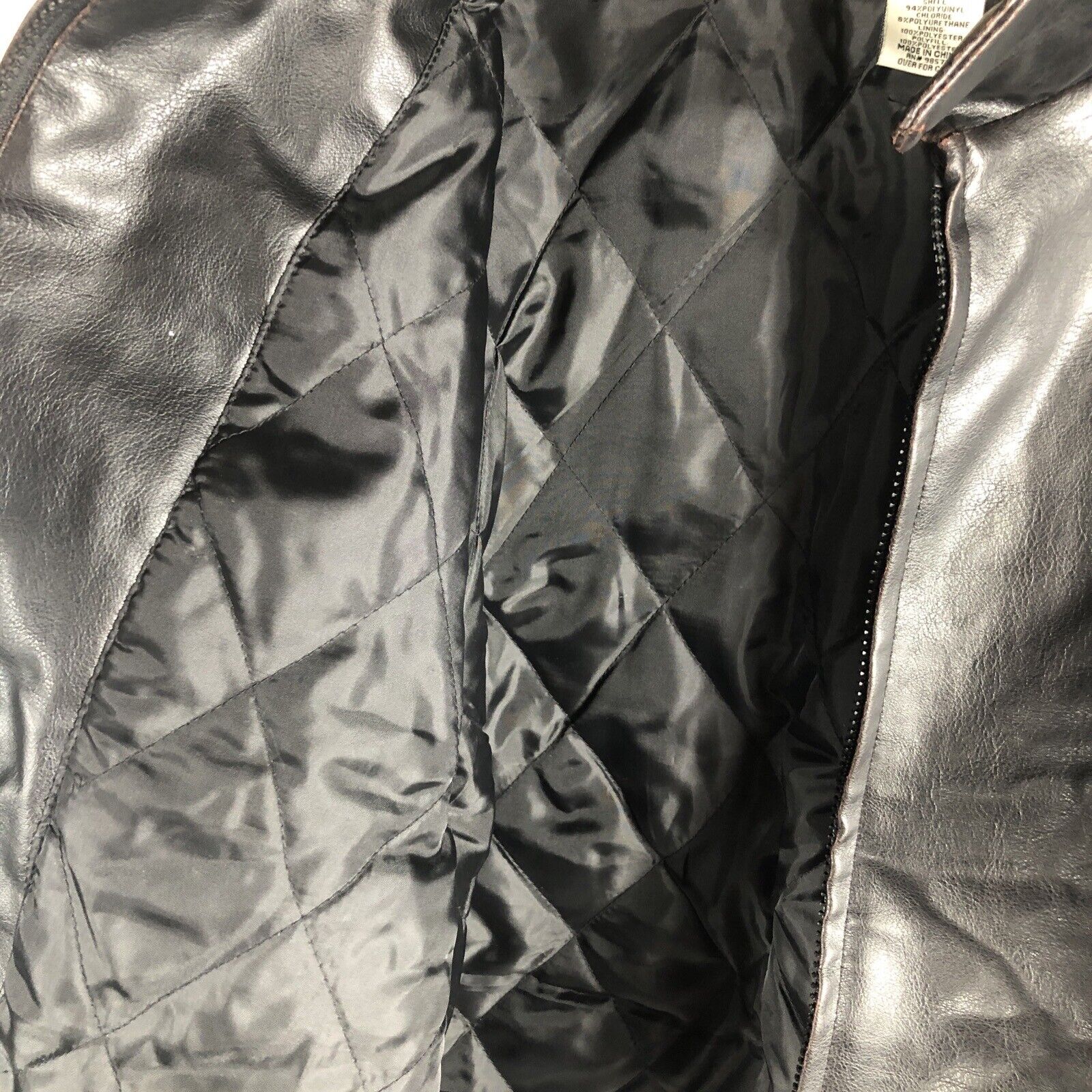 Steve & Barry’s Leather Jacket Men’s Black Coat Adult Size 2X Large