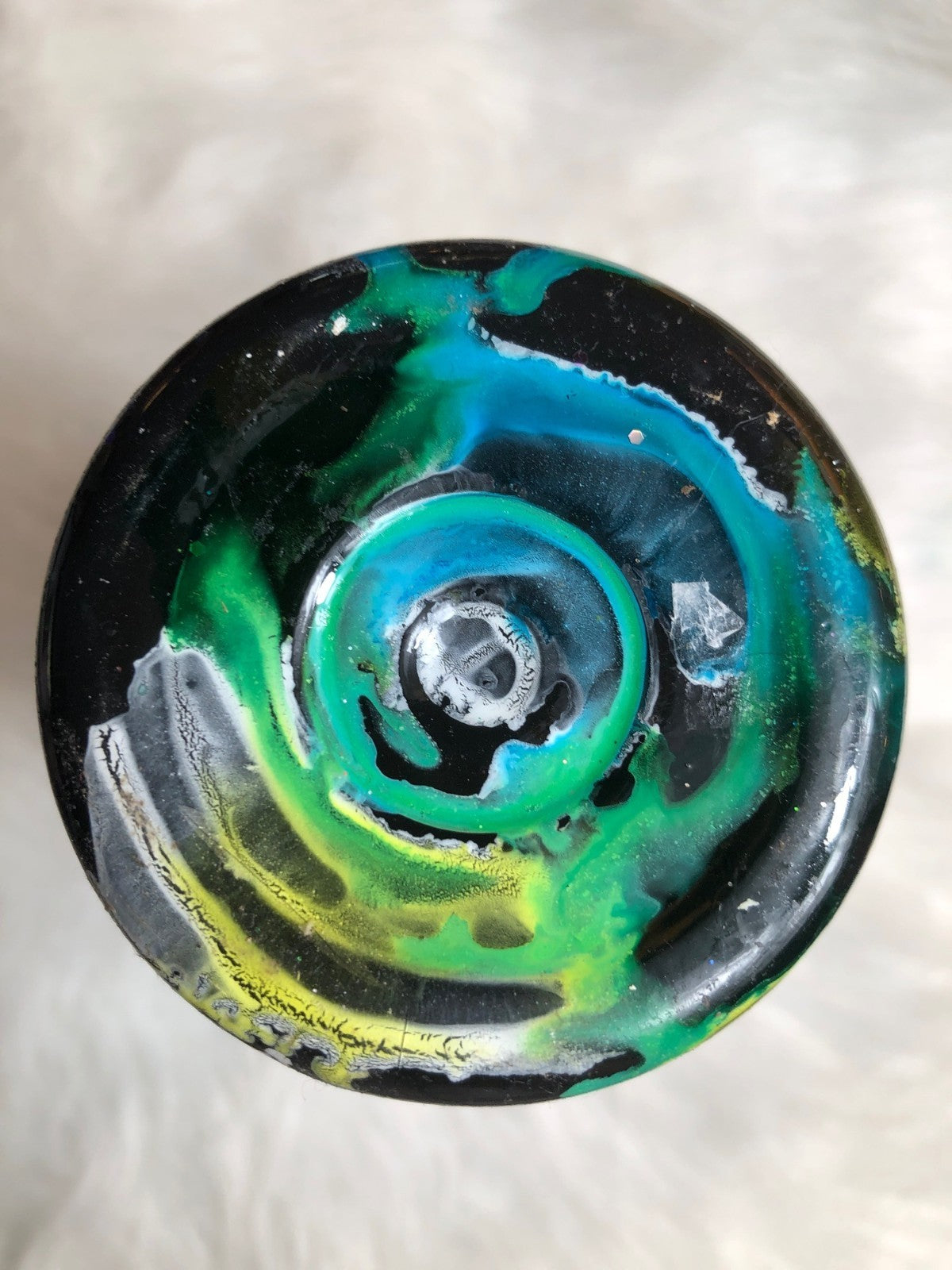 "Slay The Day!" Glitter Tumbler With Cosmic Design