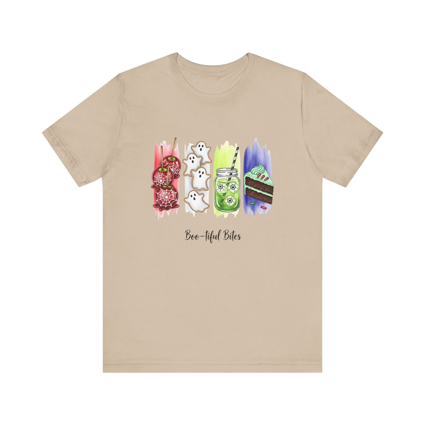 Womans T Shirt Boo-tiful Bites Halloween Shirt Cute Spooky Snack Fall Food Top