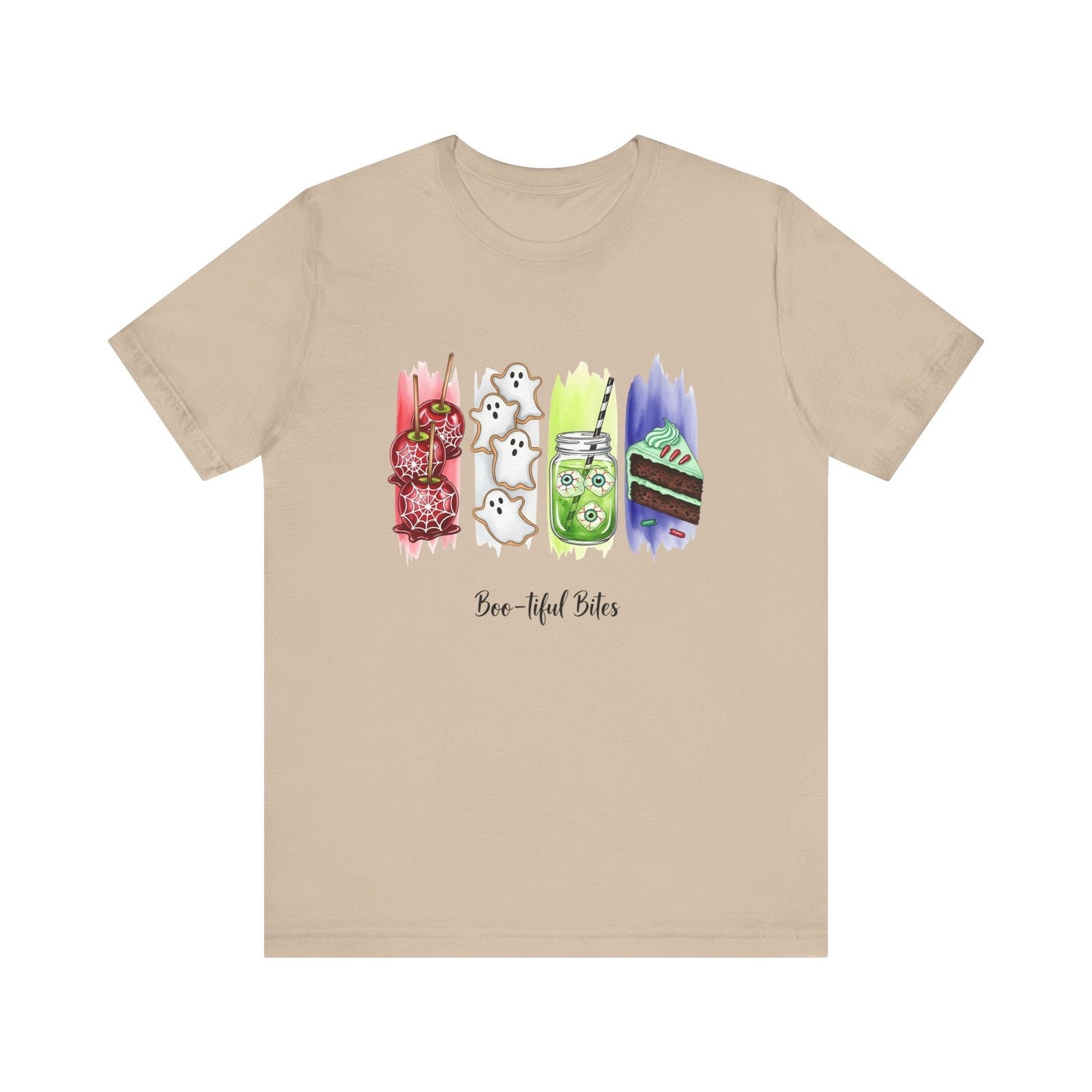 Womans T Shirt Boo-tiful Bites Halloween Shirt Cute Spooky Snack Fall Food Top