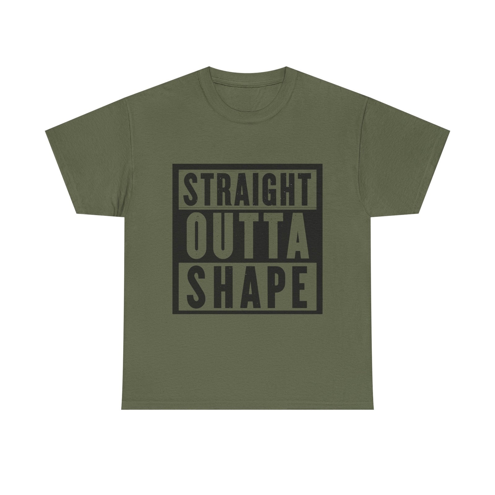 Womans Straight Outta Shape Shirt Funny Gym T Shirt Fitness Lovers Workout Gift