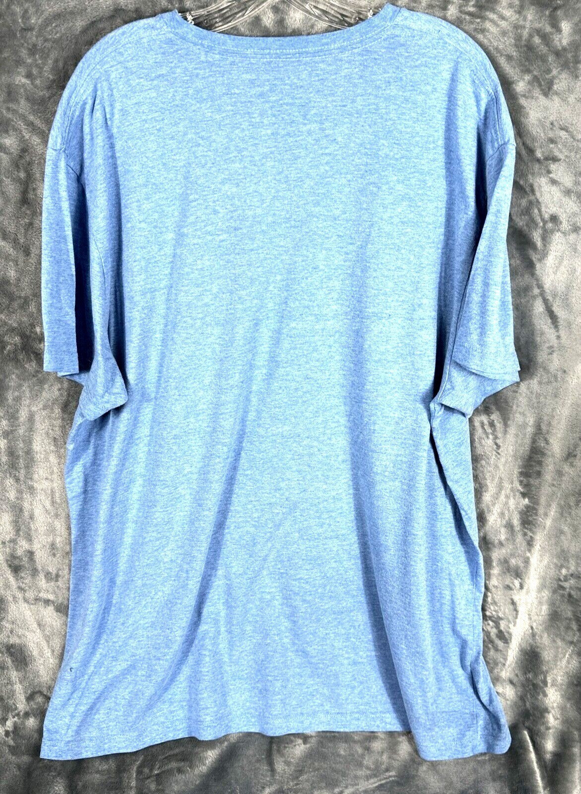 Old Navy Classic V-Neck Blue T-Shirt XXL Cotton/Polyester Blend