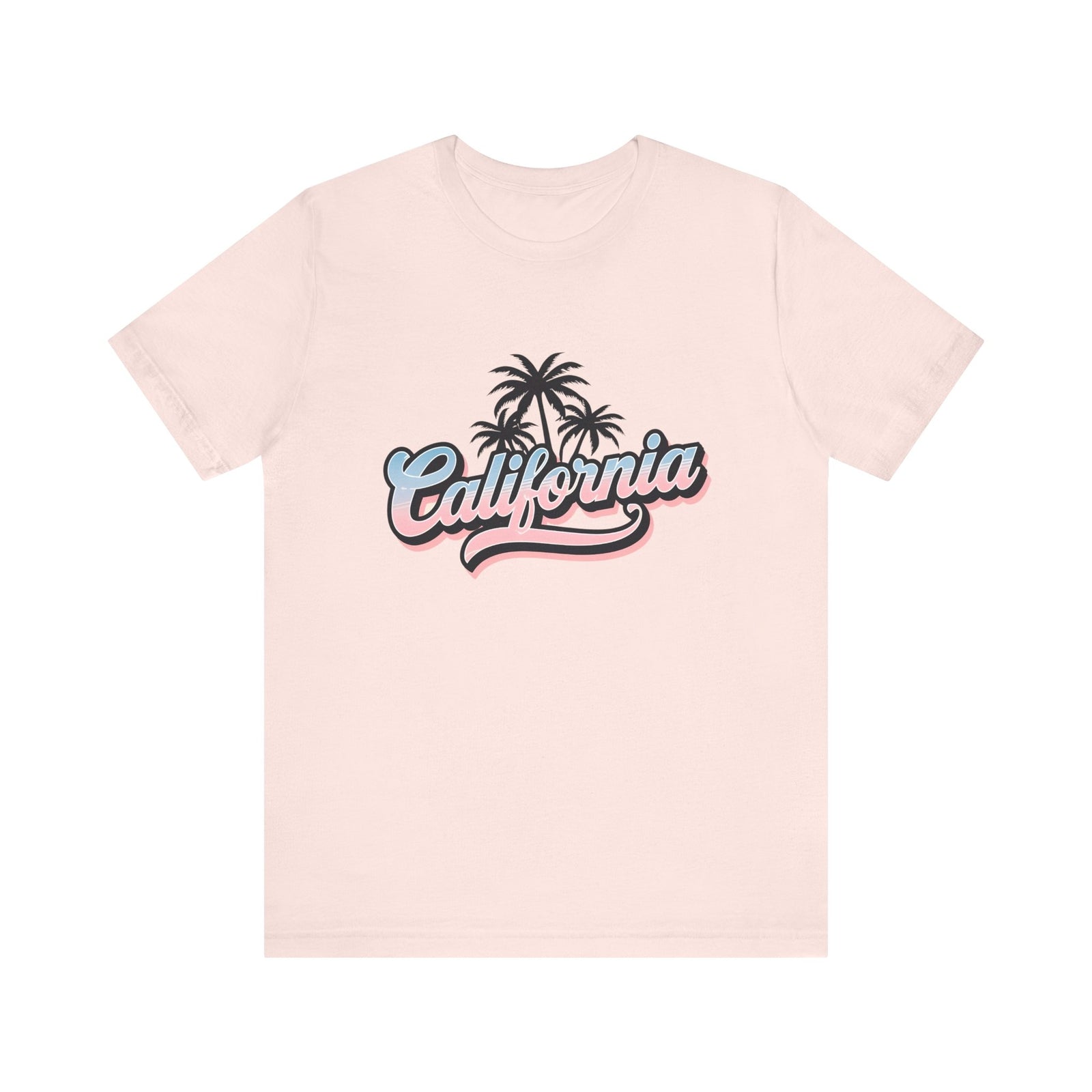Womans T Shirt Summer California Vibes Tee Shirt Beachwear Palm Tree Top