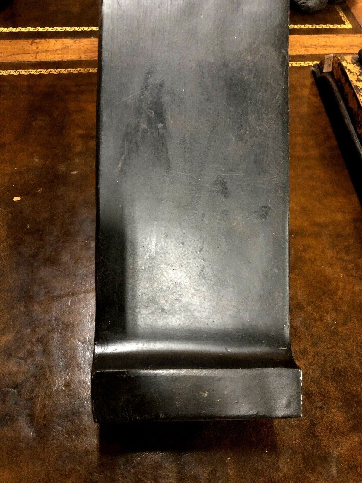 Antique Chinese Calligraphy Bookends With Gold Detailing & Characters