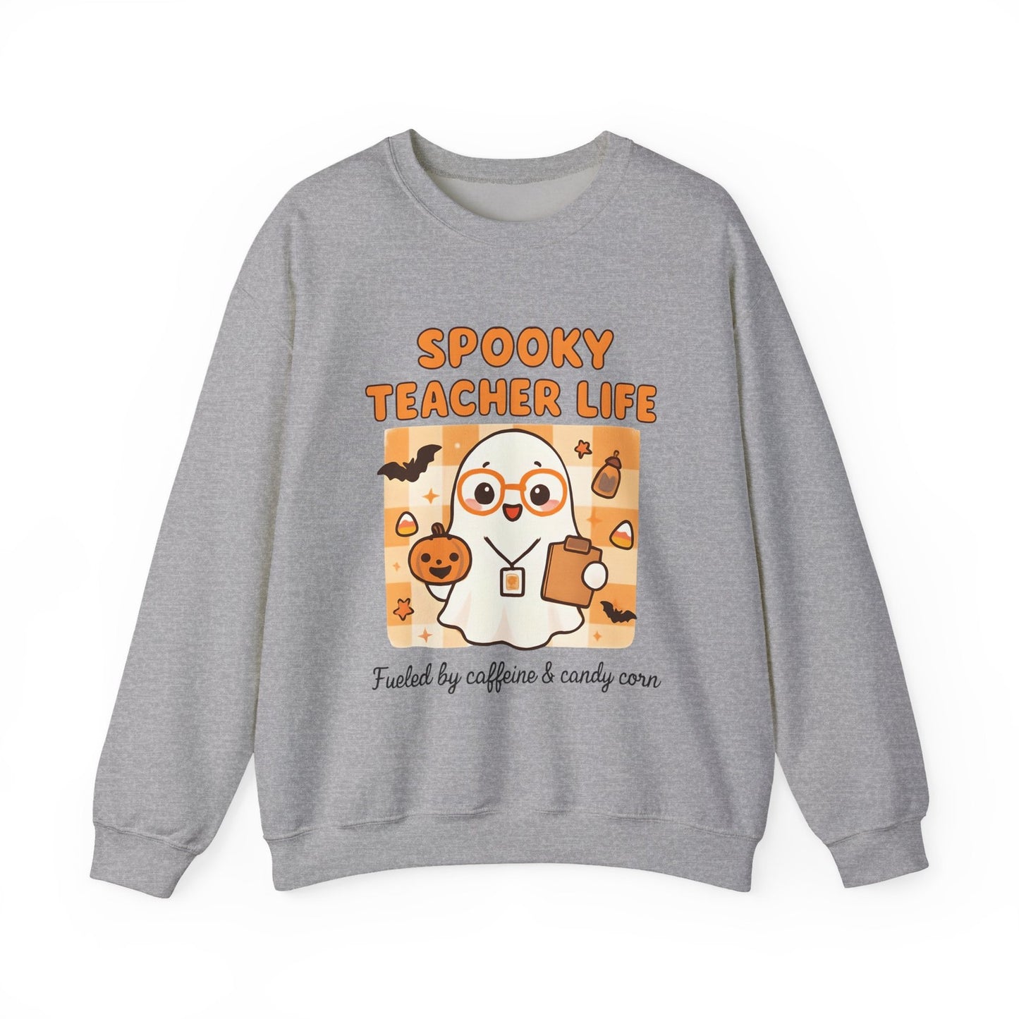 Womans Spooky Teacher Sweatshirt Halloween Teacher Shirt Ghost Cute Teacher Gift