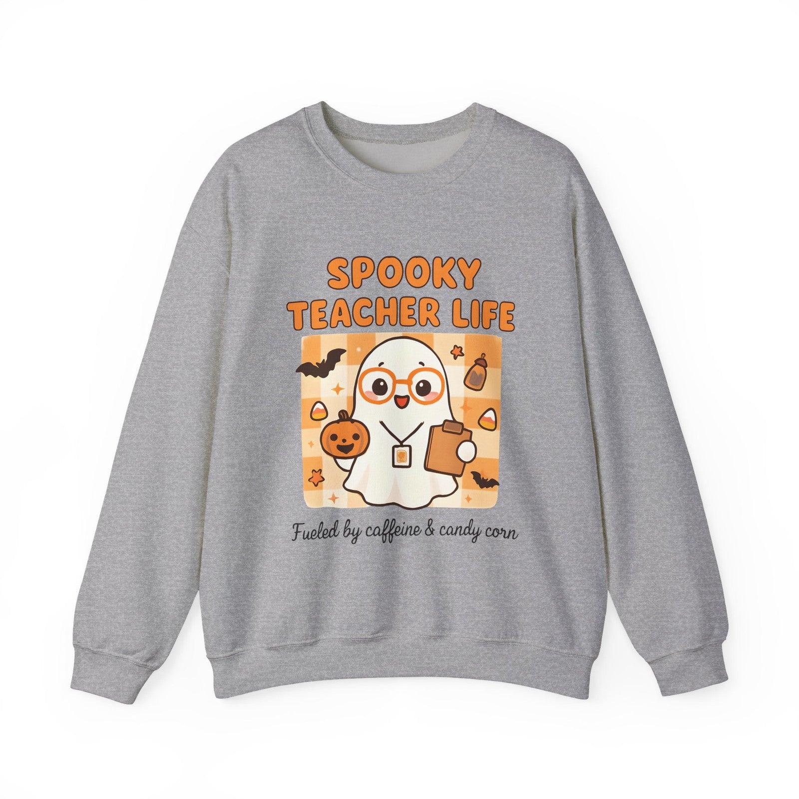 Womans Spooky Teacher Sweatshirt Halloween Teacher Shirt Ghost Cute Teacher Gift