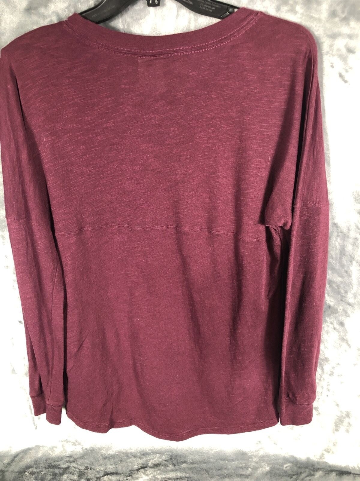 Pink Victoria Secret Shirt Women’s Long Sleeve Burgundy