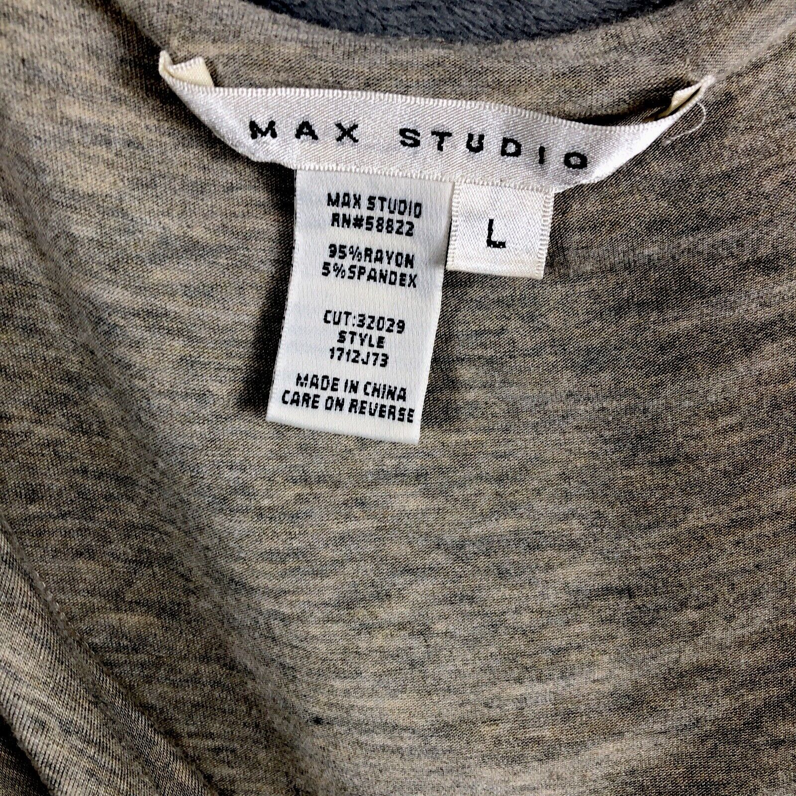 Max Studio Woman's Top Sleeveless Shirt Cute Blouse Large 