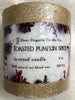 Sheer Elegance Candle Co. Toasted Pumpkin Spice Scented Candle Gold Glitter 8 Oz