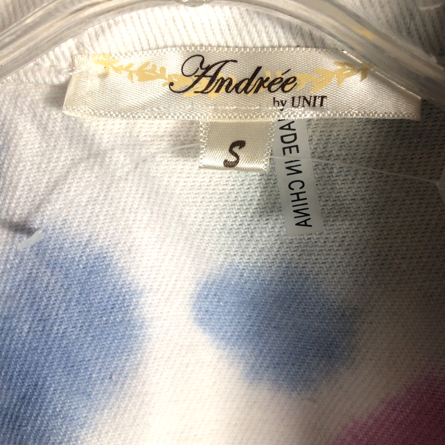 Andree Woman's Denim Tie-Dyed Jacket By Unit Size Small
