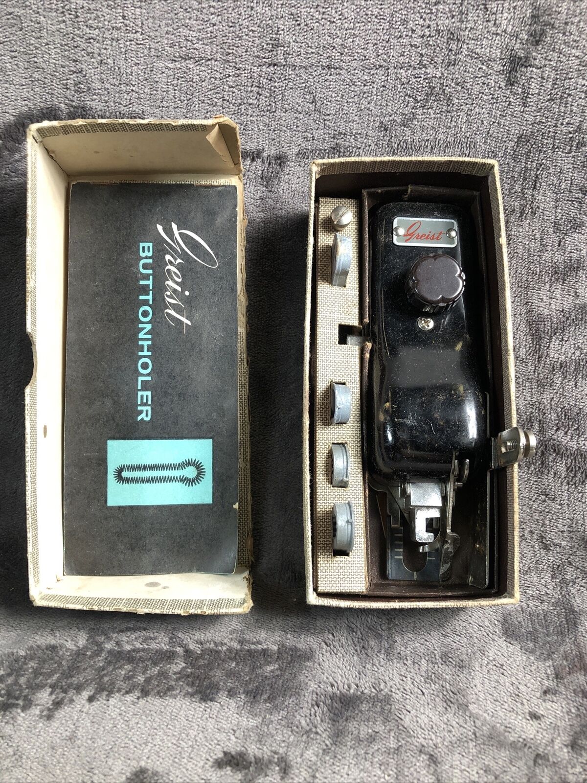 Greist Products Rotary Button Holder Vintage