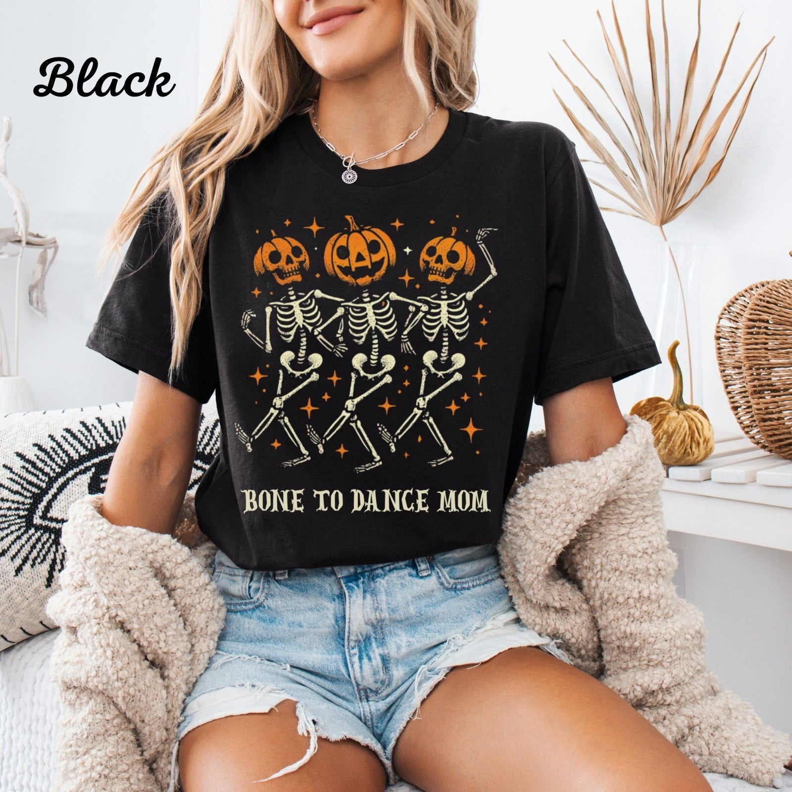 Mom Shirt Halloween Skeleton T Shirt Spooky Season Pumpkin Shirt Fall Top