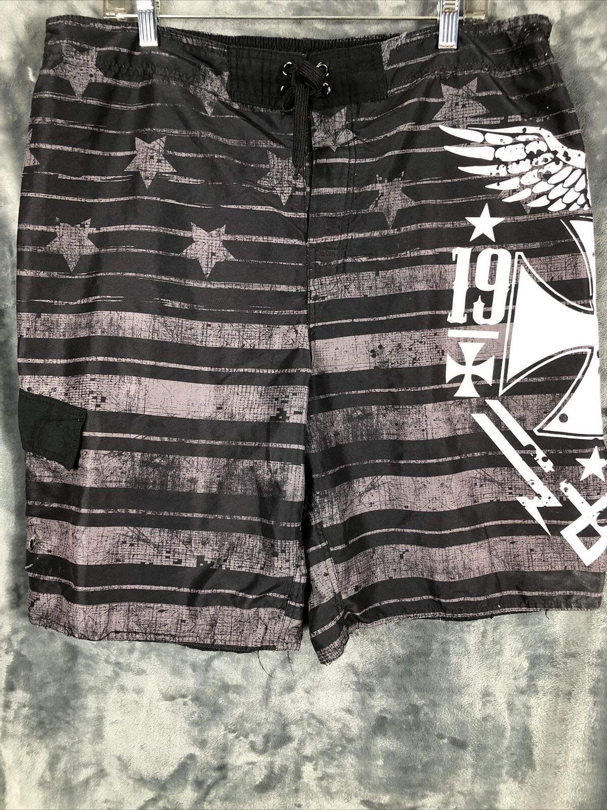 Joe Boxer Shorts Mens Size X-LARGE Pockets  Graphic Detail