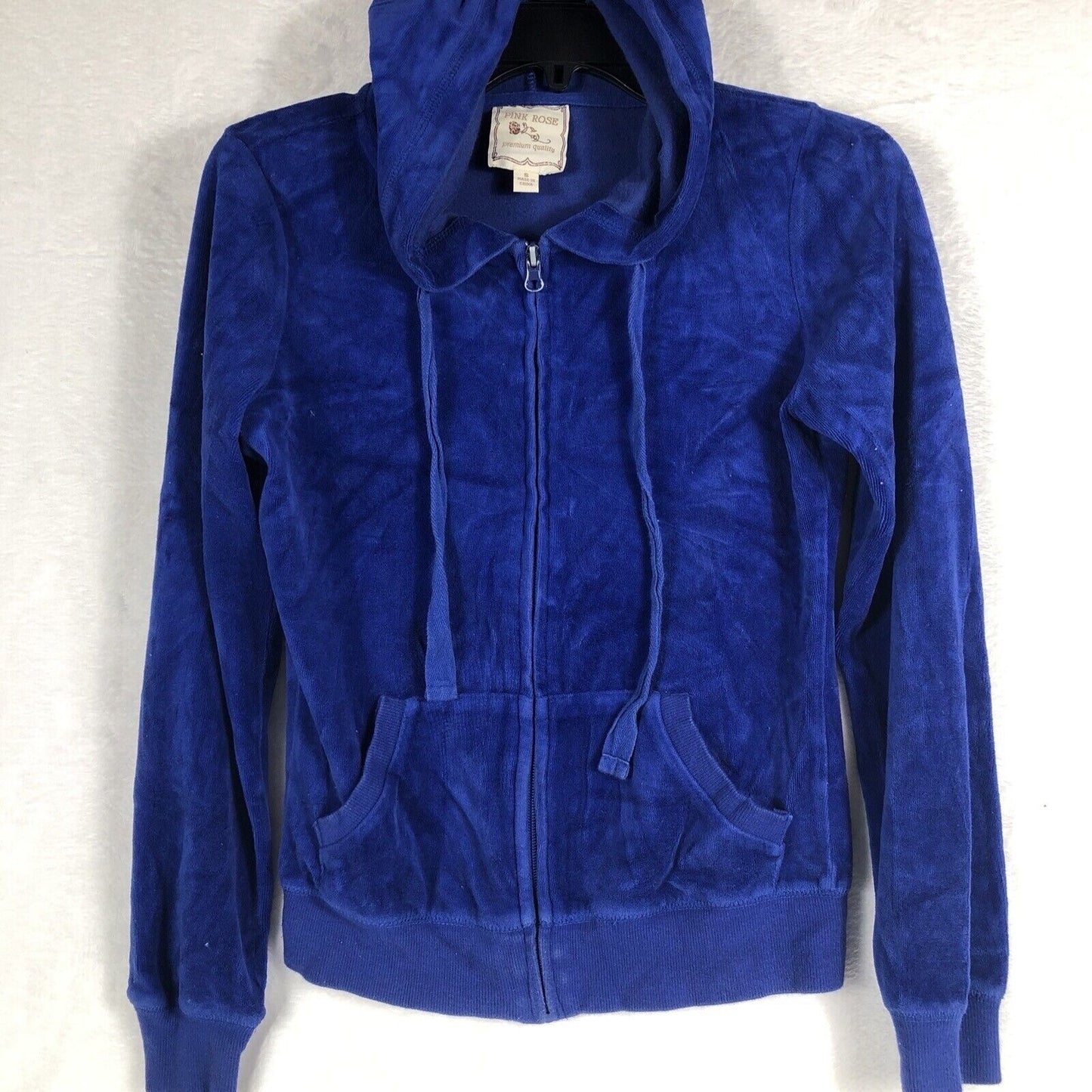 Pink Rose Girls Blue Hoodie LOL Velour Premium Quality Size Small