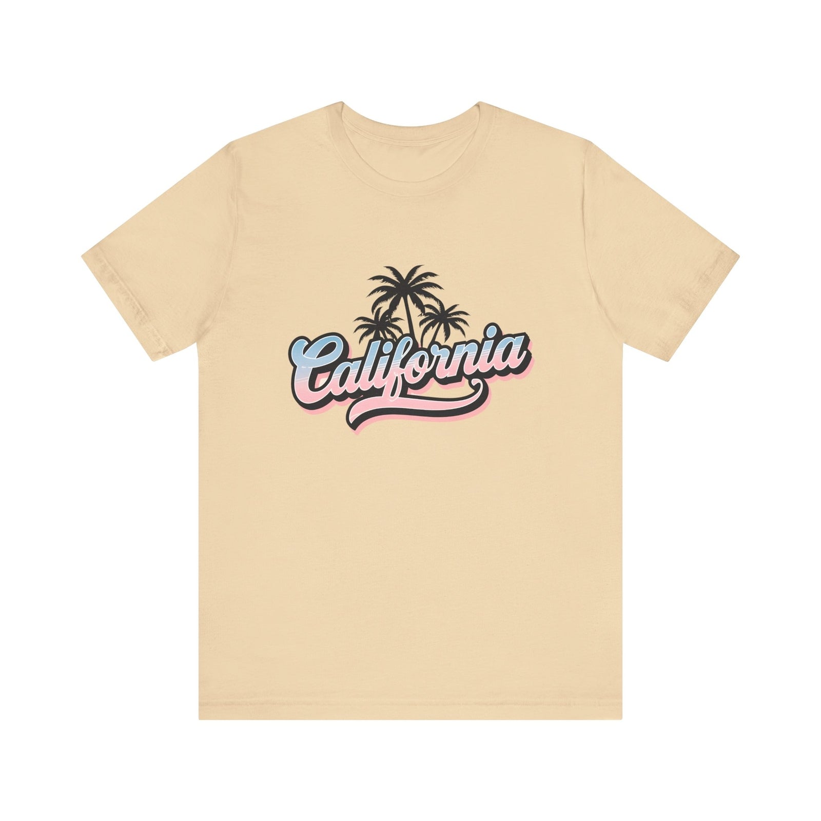 Womans T Shirt Summer California Vibes Tee Shirt Beachwear Palm Tree Top